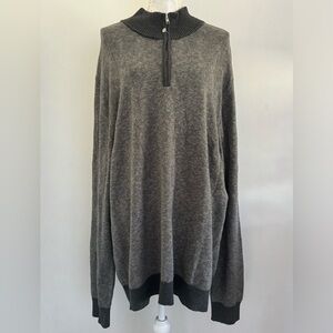 Goodfellow & Co. Mens Pullover Long Sleeve 1/4 Zip Gray Sweater Size XXL